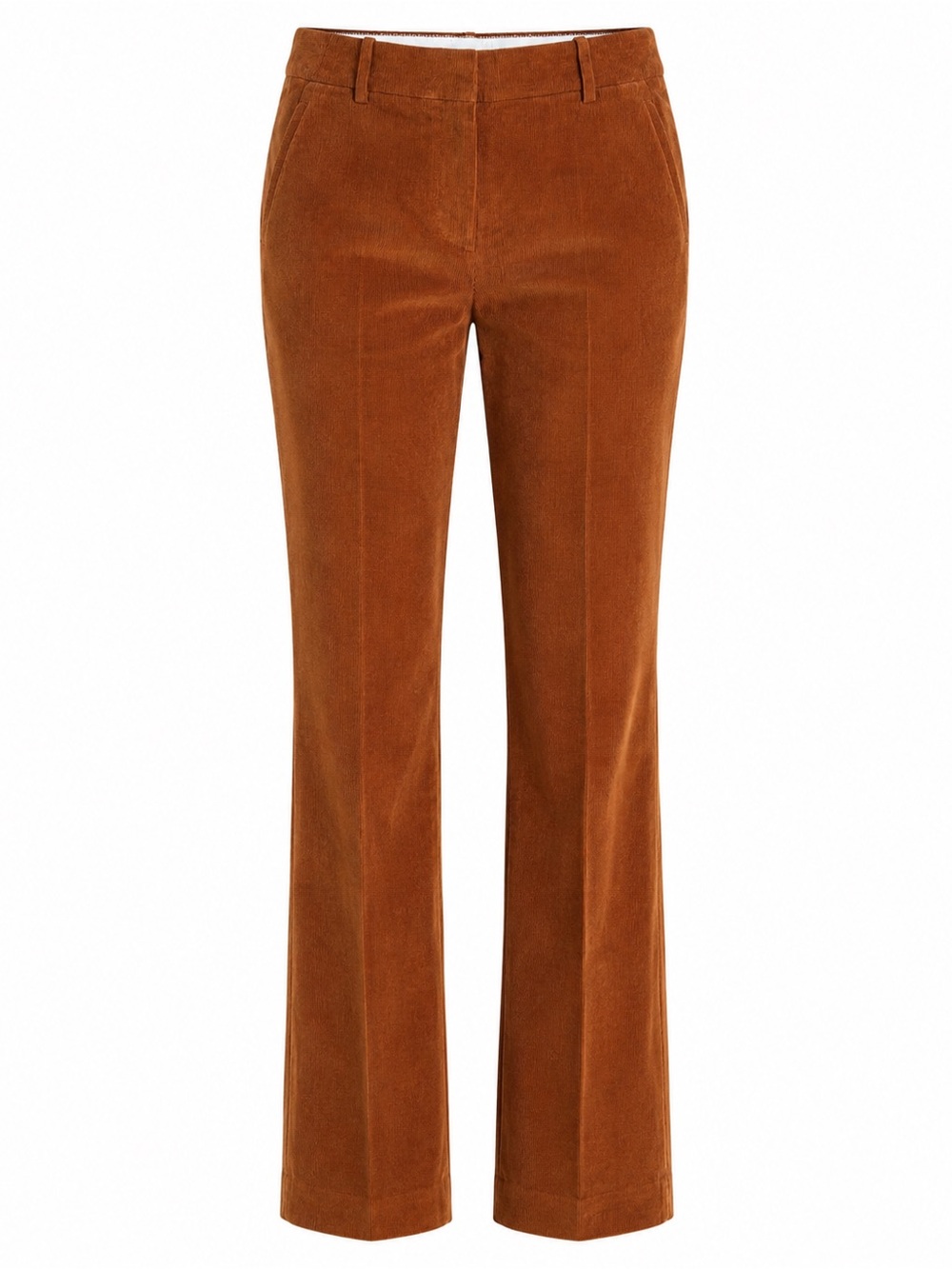J.Crew Size 4 Rust Brown Corduroy Straight Leg Pants Stretch Cotton